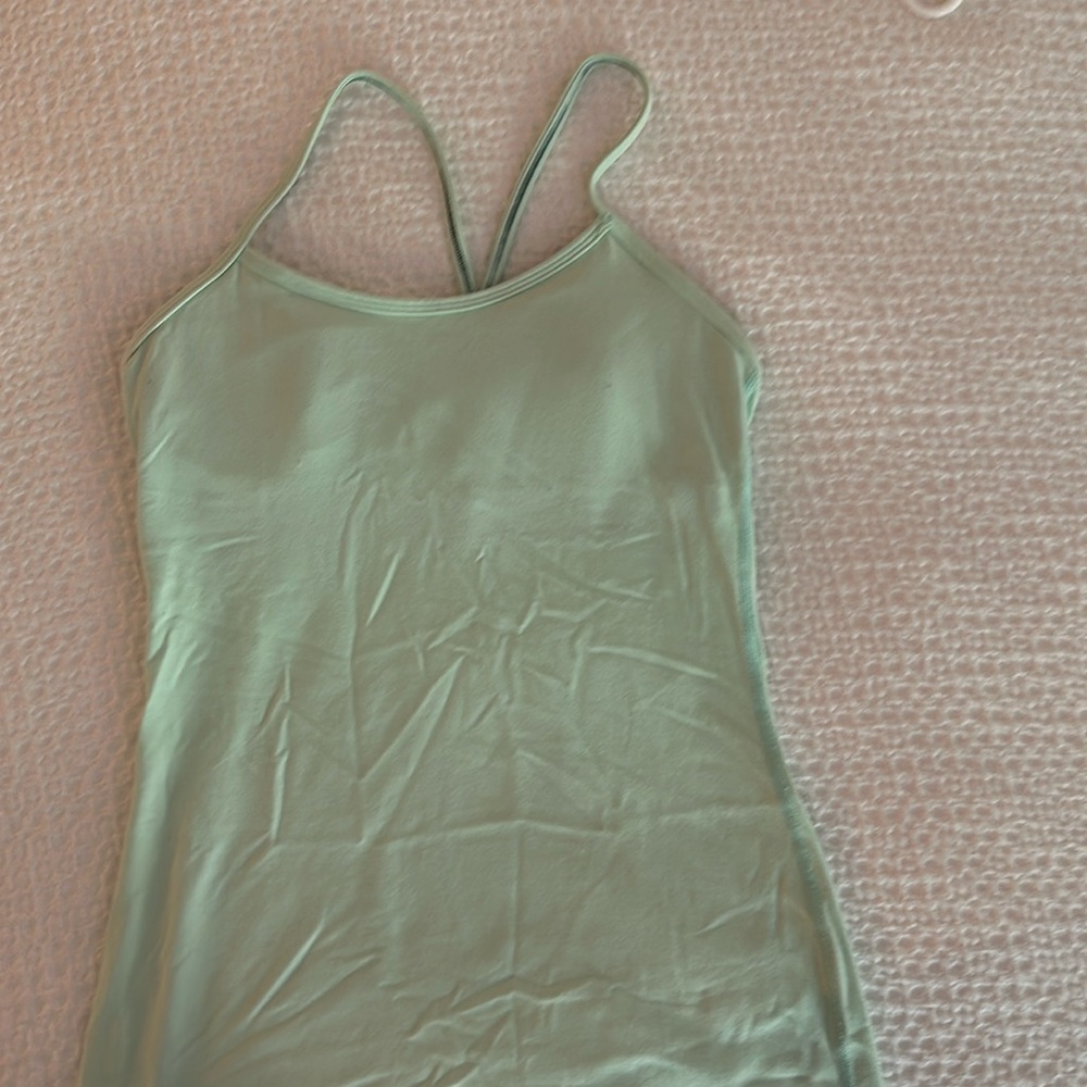 Lululemon power y top in mint green size 6